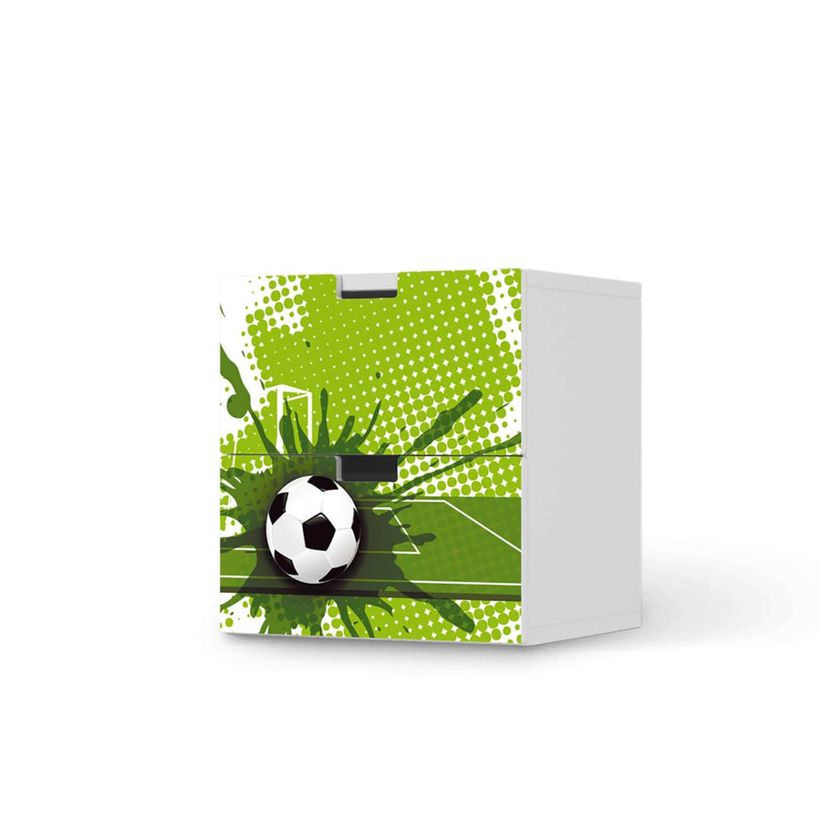 Klebefolie für Möbel Goal - IKEA Stuva Kommode - 2 Schubladen  - weiss