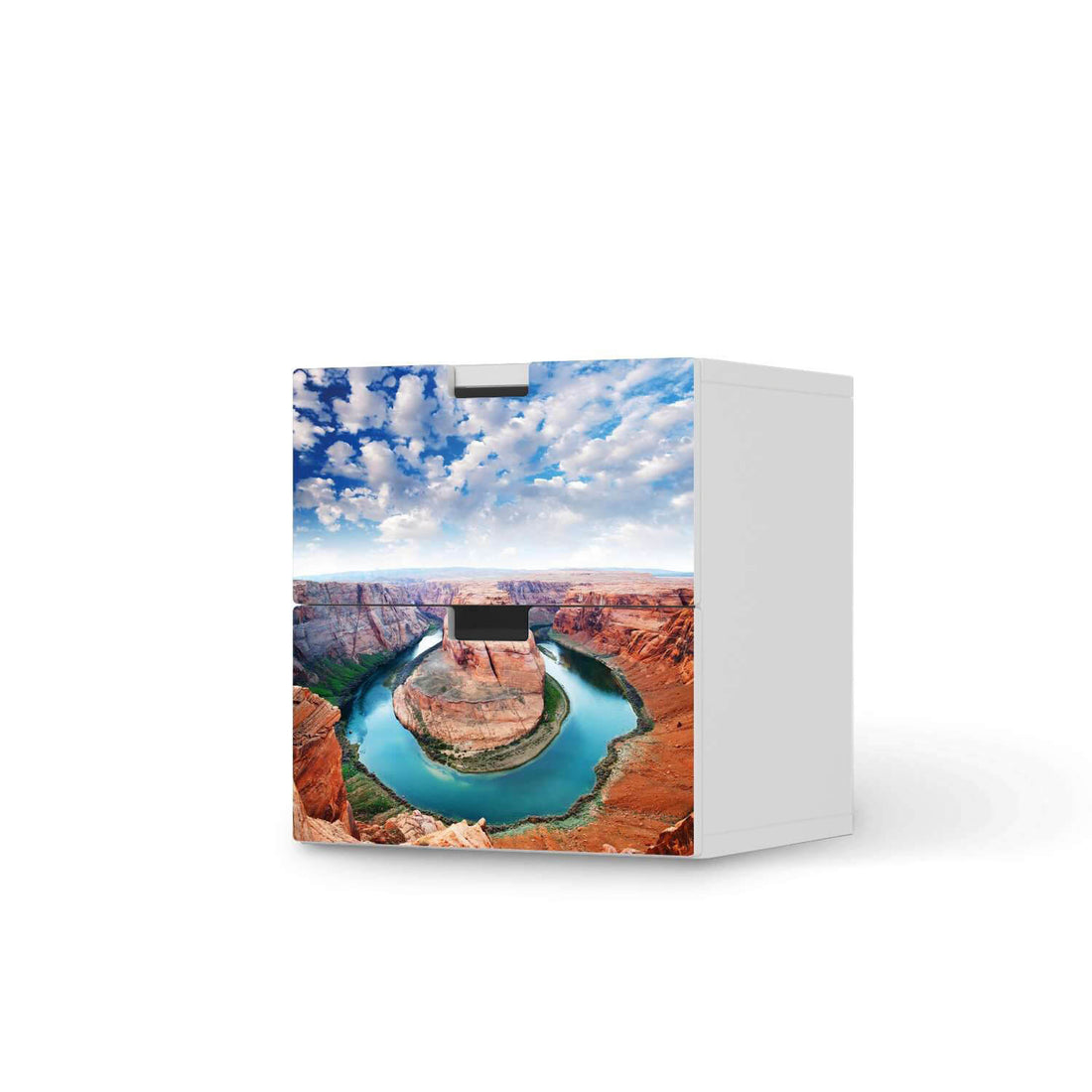 Klebefolie für Möbel Grand Canyon - IKEA Stuva Kommode - 2 Schubladen  - weiss