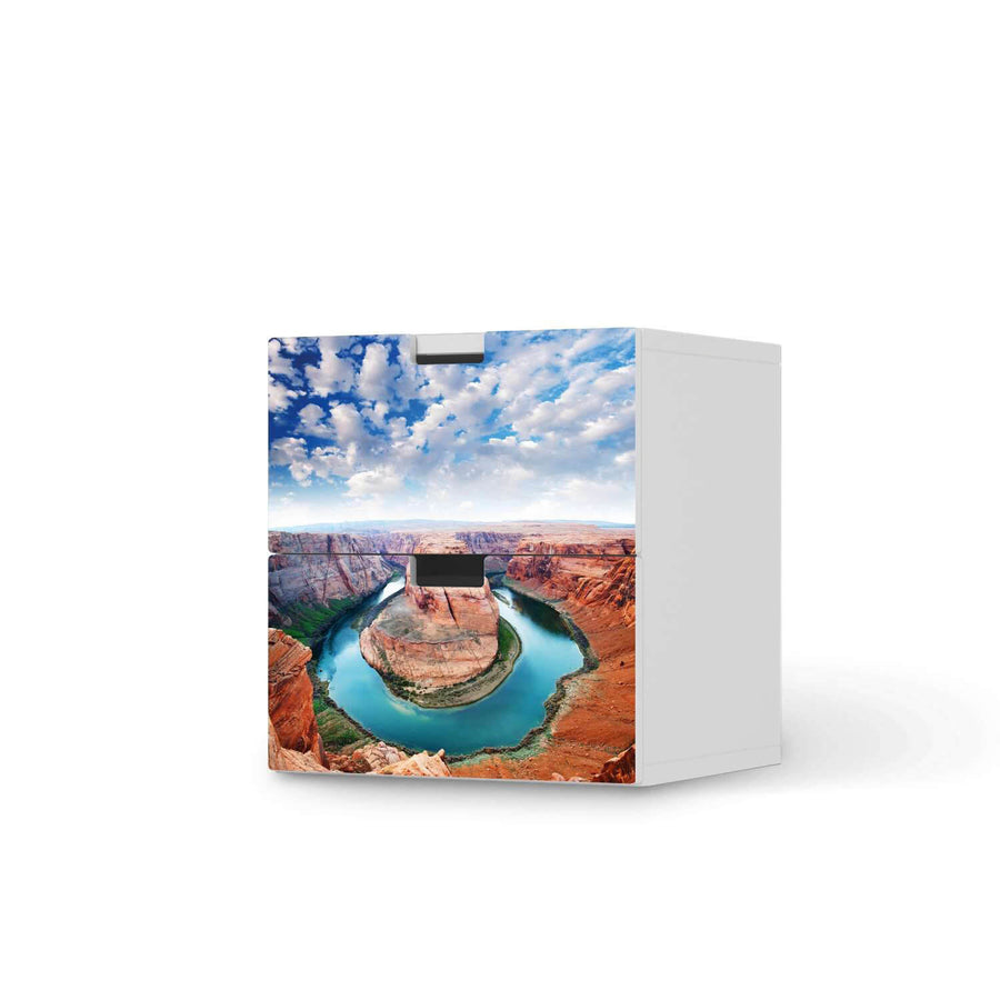 Klebefolie für Möbel Grand Canyon - IKEA Stuva Kommode - 2 Schubladen  - weiss