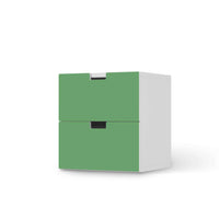 Klebefolie für Möbel Grün Light - IKEA Stuva Kommode - 2 Schubladen  - weiss