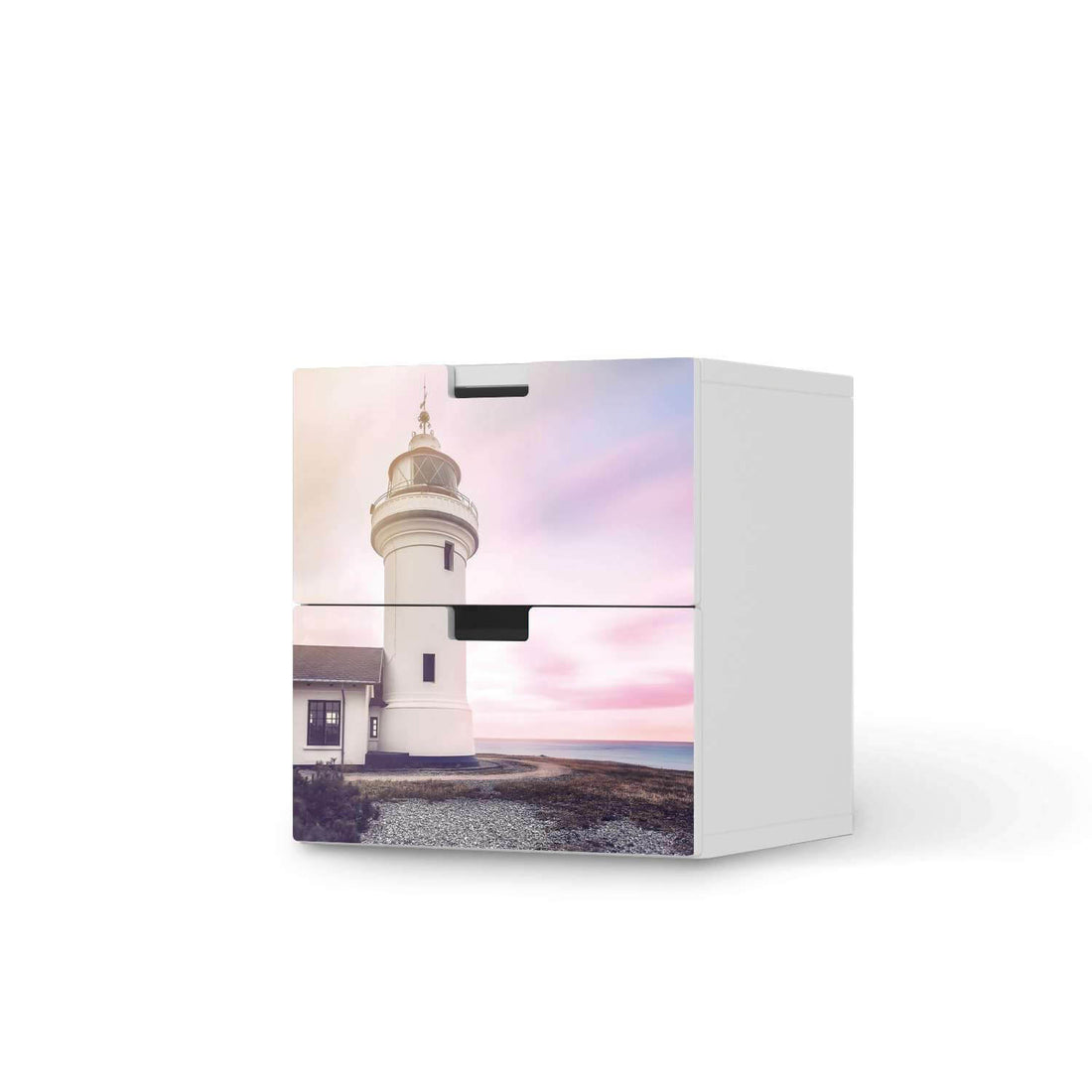 Klebefolie für Möbel Lighthouse - IKEA Stuva Kommode - 2 Schubladen  - weiss
