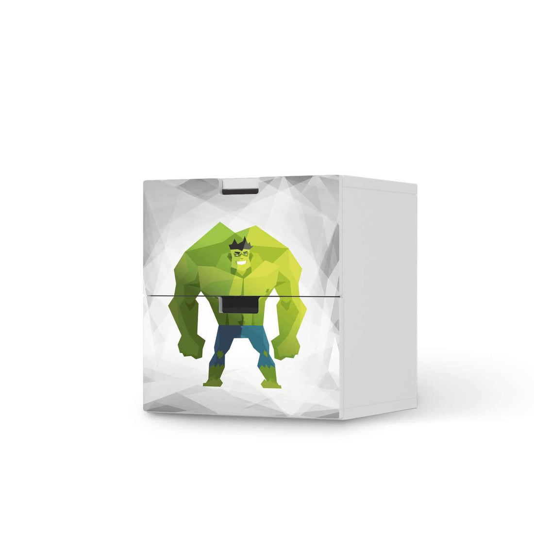 Klebefolie für Möbel Mr. Green - IKEA Stuva Kommode - 2 Schubladen  - weiss