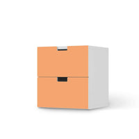 Klebefolie für Möbel Orange Light - IKEA Stuva Kommode - 2 Schubladen  - weiss