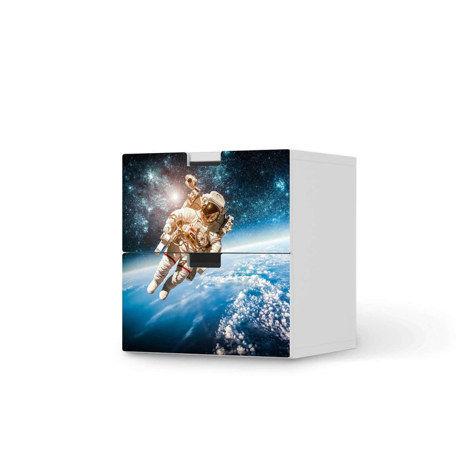 Klebefolie für Möbel Outer Space - IKEA Stuva Kommode - 2 Schubladen  - weiss