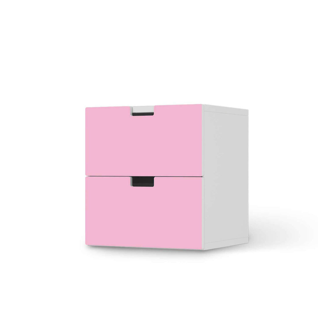 Klebefolie für Möbel Pink Light - IKEA Stuva Kommode - 2 Schubladen  - weiss