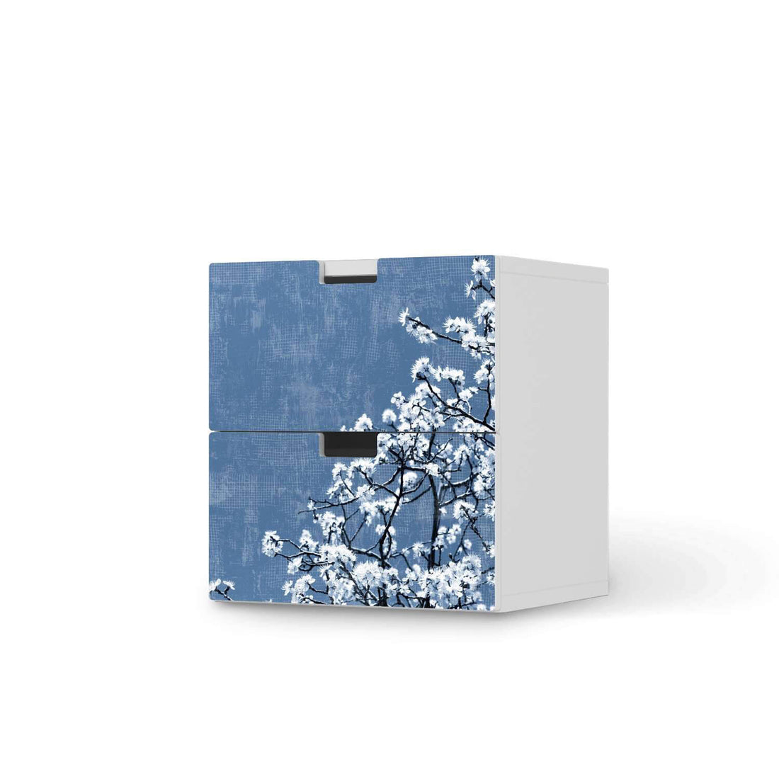 Klebefolie für Möbel Spring Tree - IKEA Stuva Kommode - 2 Schubladen  - weiss