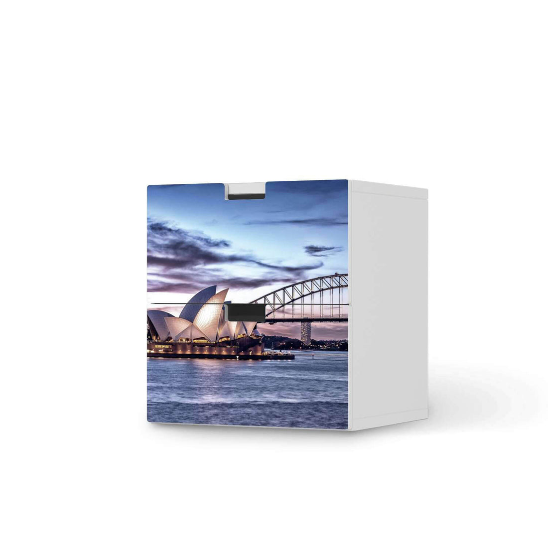 Klebefolie für Möbel Sydney - IKEA Stuva Kommode - 2 Schubladen  - weiss