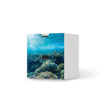 Klebefolie für Möbel Underwater World - IKEA Stuva Kommode - 2 Schubladen  - weiss