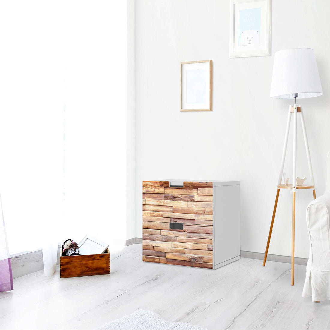 Klebefolie für Möbel Artwood - IKEA Stuva Kommode - 2 Schubladen - Wohnzimmer