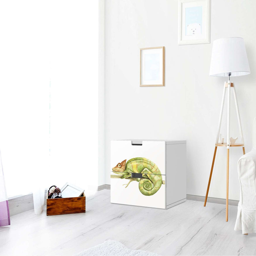 Klebefolie für Möbel Chameleon - IKEA Stuva Kommode - 2 Schubladen - Wohnzimmer