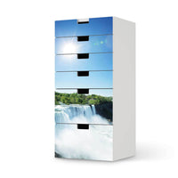 Klebefolie für Möbel Niagara Falls - IKEA Stuva Kommode - 6 Schubladen  - weiss