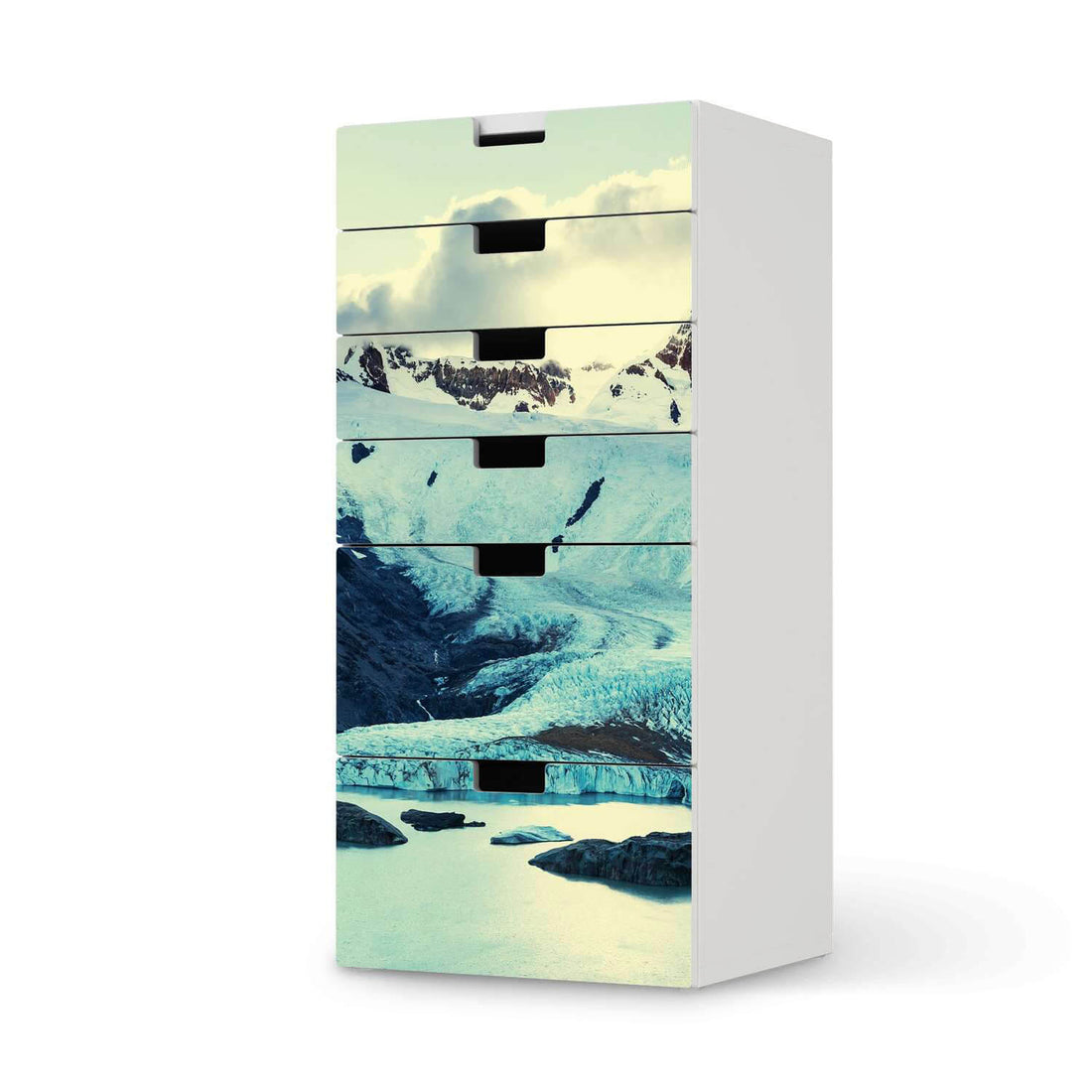 Klebefolie für Möbel Patagonia - IKEA Stuva Kommode - 6 Schubladen  - weiss