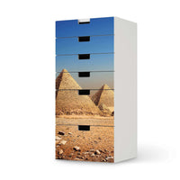 Klebefolie für Möbel Pyramids - IKEA Stuva Kommode - 6 Schubladen  - weiss