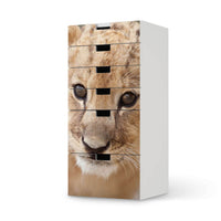 Klebefolie für Möbel Simba - IKEA Stuva Kommode - 6 Schubladen  - weiss