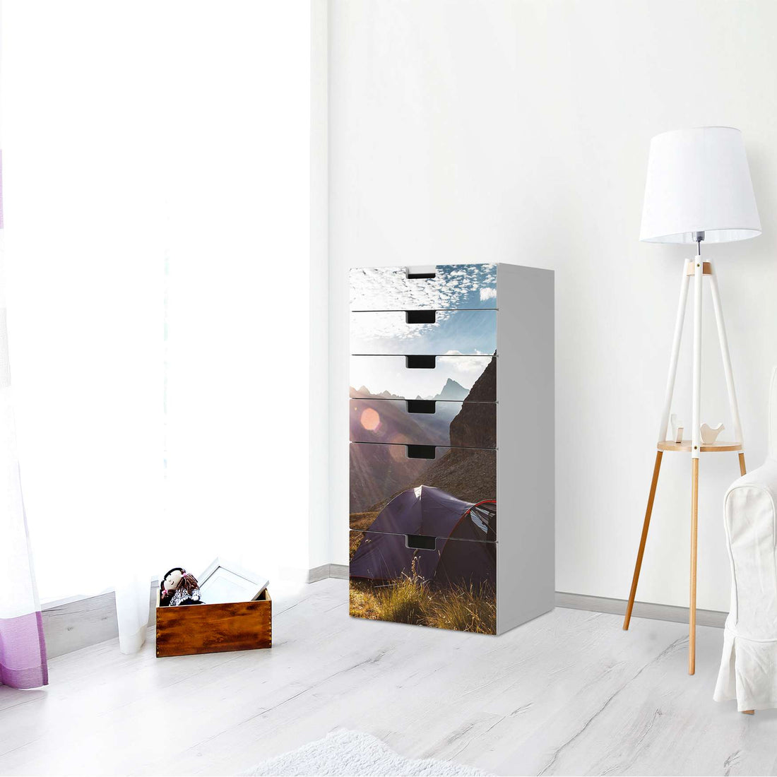 Klebefolie für Möbel Into the Wild - IKEA Stuva Kommode - 6 Schubladen - Wohnzimmer