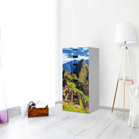 Klebefolie für Möbel Machu Picchu - IKEA Stuva Kommode - 6 Schubladen - Wohnzimmer