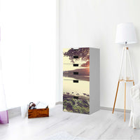 Klebefolie für Möbel Seaside Dreams - IKEA Stuva Kommode - 6 Schubladen - Wohnzimmer