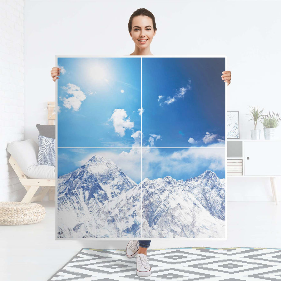 Klebefolie für Schränke Everest - IKEA Besta Schrank Quadratisch 4 Türen - Folie