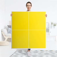 Klebefolie für Schränke Gelb Dark - IKEA Besta Schrank Quadratisch 4 Türen - Folie