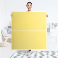 Klebefolie für Schränke Gelb Light - IKEA Besta Schrank Quadratisch 4 Türen - Folie