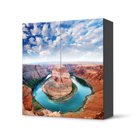 Klebefolie für Schränke Grand Canyon - IKEA Besta Schrank Quadratisch 4 Türen - schwarz