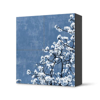 Klebefolie für Schränke Spring Tree - IKEA Besta Schrank Quadratisch 4 Türen - schwarz
