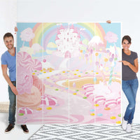 Klebefolie für Schränke Candyland - IKEA Pax Schrank 201 cm Höhe - 4 Türen - Folie