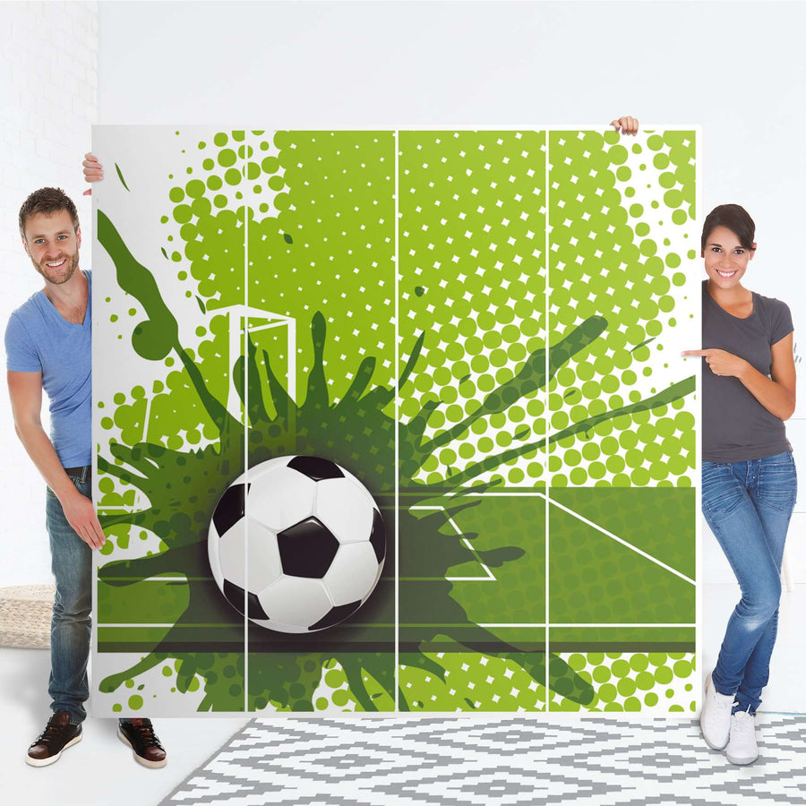 Klebefolie für Schränke Goal - IKEA Pax Schrank 201 cm Höhe - 4 Türen - Folie