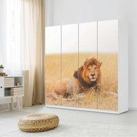 Klebefolie für Schränke Lion King - IKEA Pax Schrank 201 cm Höhe - 4 Türen - Schlafzimmer