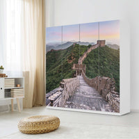 Klebefolie für Schränke The Great Wall - IKEA Pax Schrank 201 cm Höhe - 4 Türen - Schlafzimmer