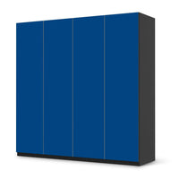 Klebefolie für Schränke Blau Dark - IKEA Pax Schrank 201 cm Höhe - 4 Türen - schwarz