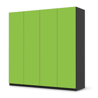 Klebefolie für Schränke Hellgrün Dark - IKEA Pax Schrank 201 cm Höhe - 4 Türen - schwarz