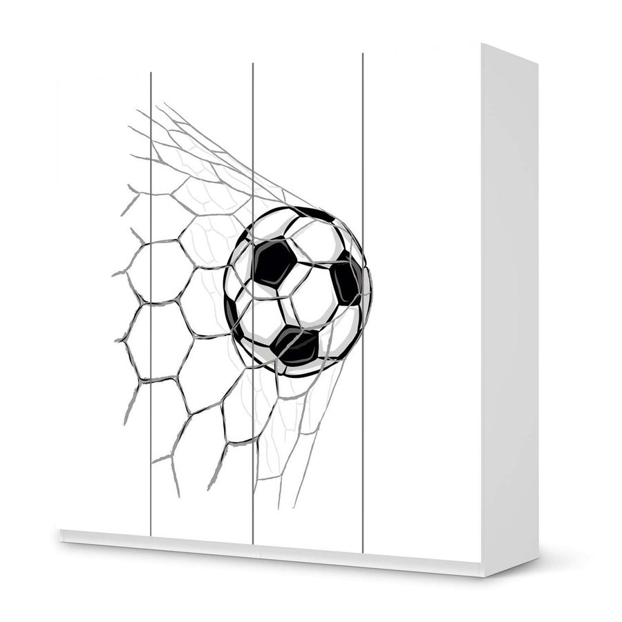 Klebefolie für Schränke Eingenetzt - IKEA Pax Schrank 201 cm Höhe - 4 Türen - weiss