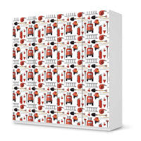 Klebefolie für Schränke Firefighter - IKEA Pax Schrank 201 cm Höhe - 4 Türen - weiss