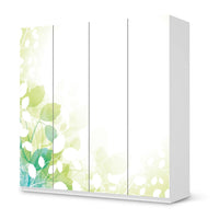Klebefolie für Schränke Flower Light - IKEA Pax Schrank 201 cm Höhe - 4 Türen - weiss