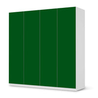 Klebefolie für Schränke Grün Dark - IKEA Pax Schrank 201 cm Höhe - 4 Türen - weiss