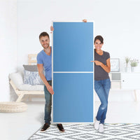 Klebefolie Blau Light - IKEA Billy Regal 6 Fächer - Folie