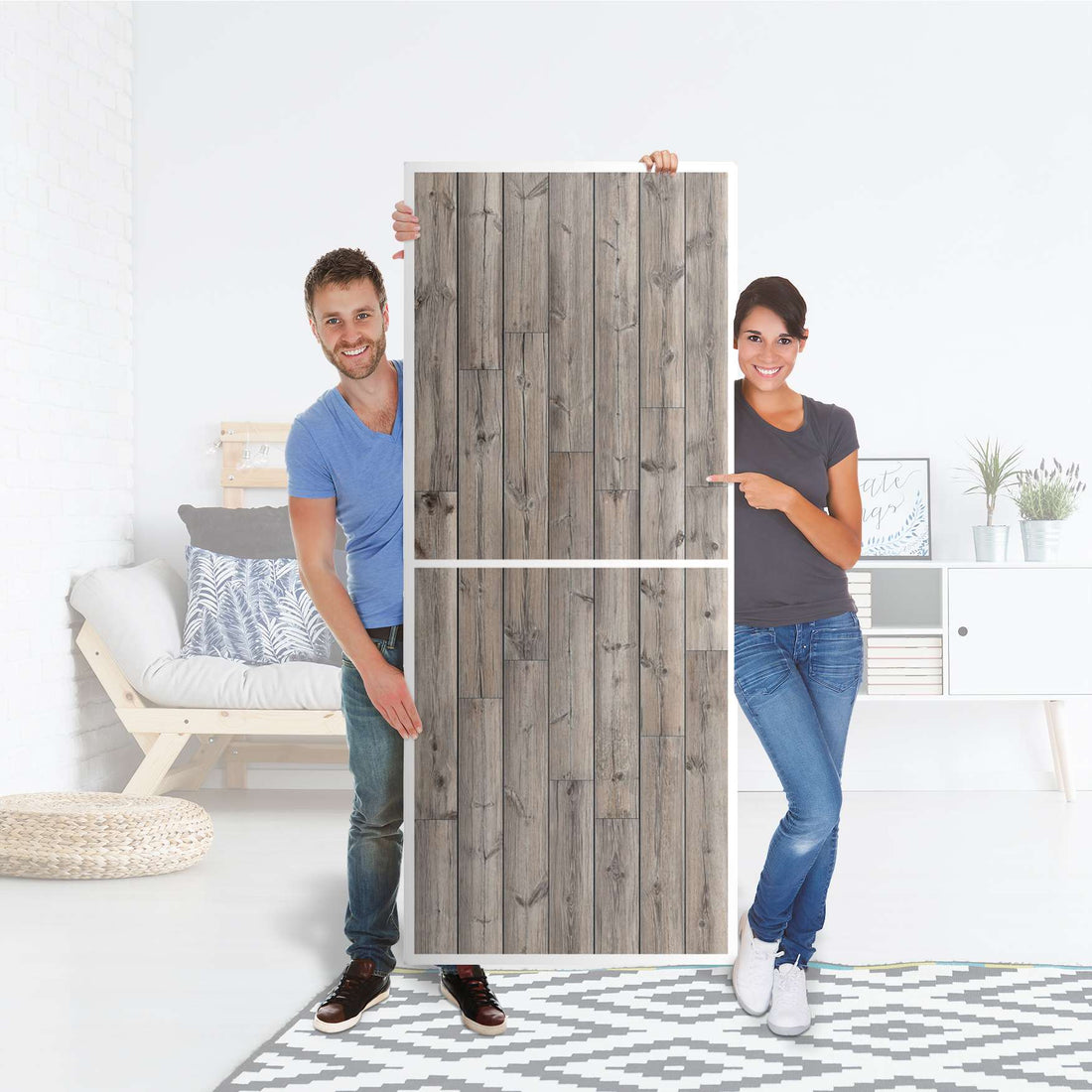 Klebefolie Dark washed - IKEA Billy Regal 6 Fächer - Folie