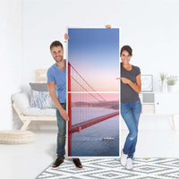 Klebefolie Golden Gate - IKEA Billy Regal 6 Fächer - Folie