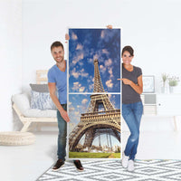 Klebefolie La Tour Eiffel - IKEA Billy Regal 6 Fächer - Folie