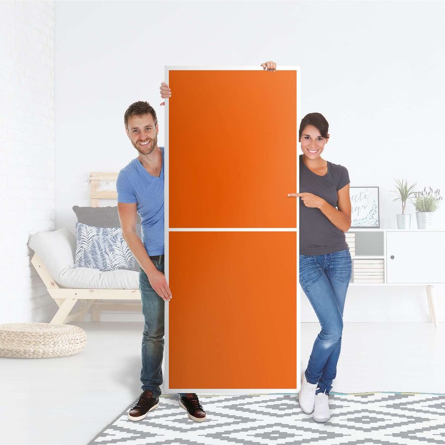 Klebefolie Orange Dark - IKEA Billy Regal 6 Fächer - Folie