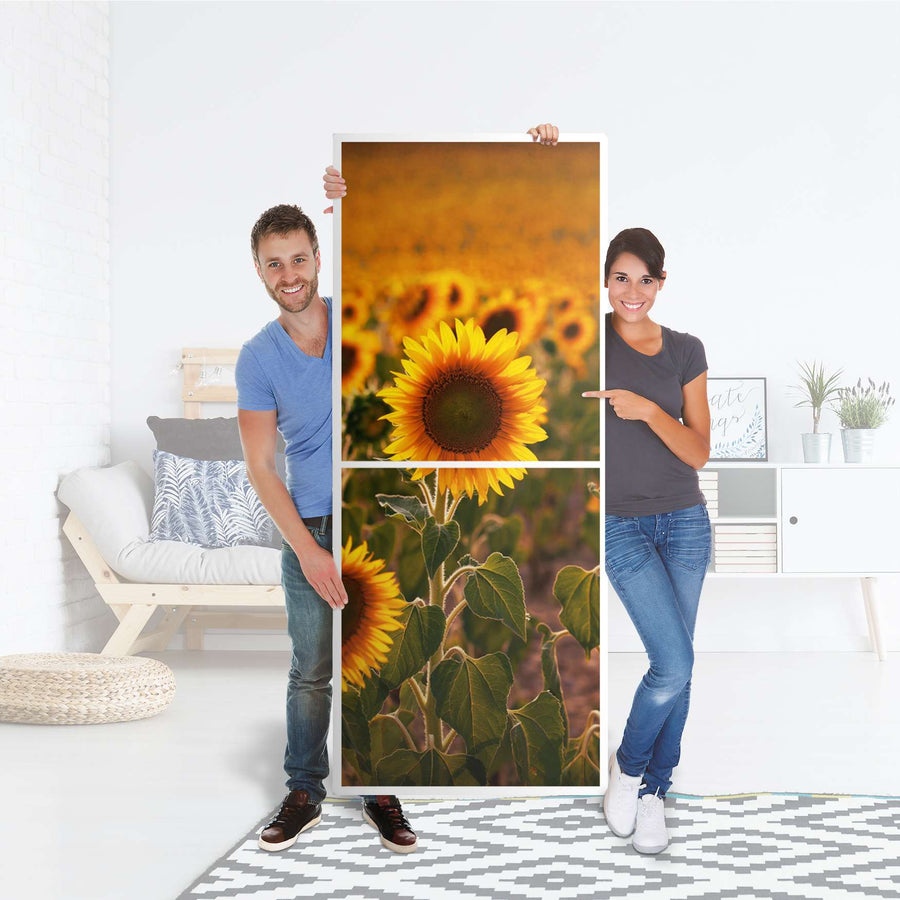 Klebefolie Sunflowers - IKEA Billy Regal 6 Fächer - Folie