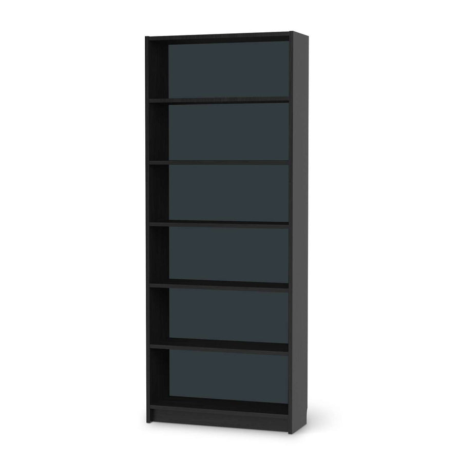 Klebefolie Blaugrau Dark - IKEA Billy Regal 6 Fächer - schwarz