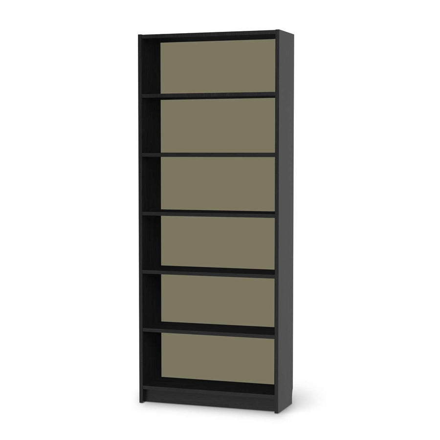 Klebefolie Braungrau Light - IKEA Billy Regal 6 Fächer - schwarz