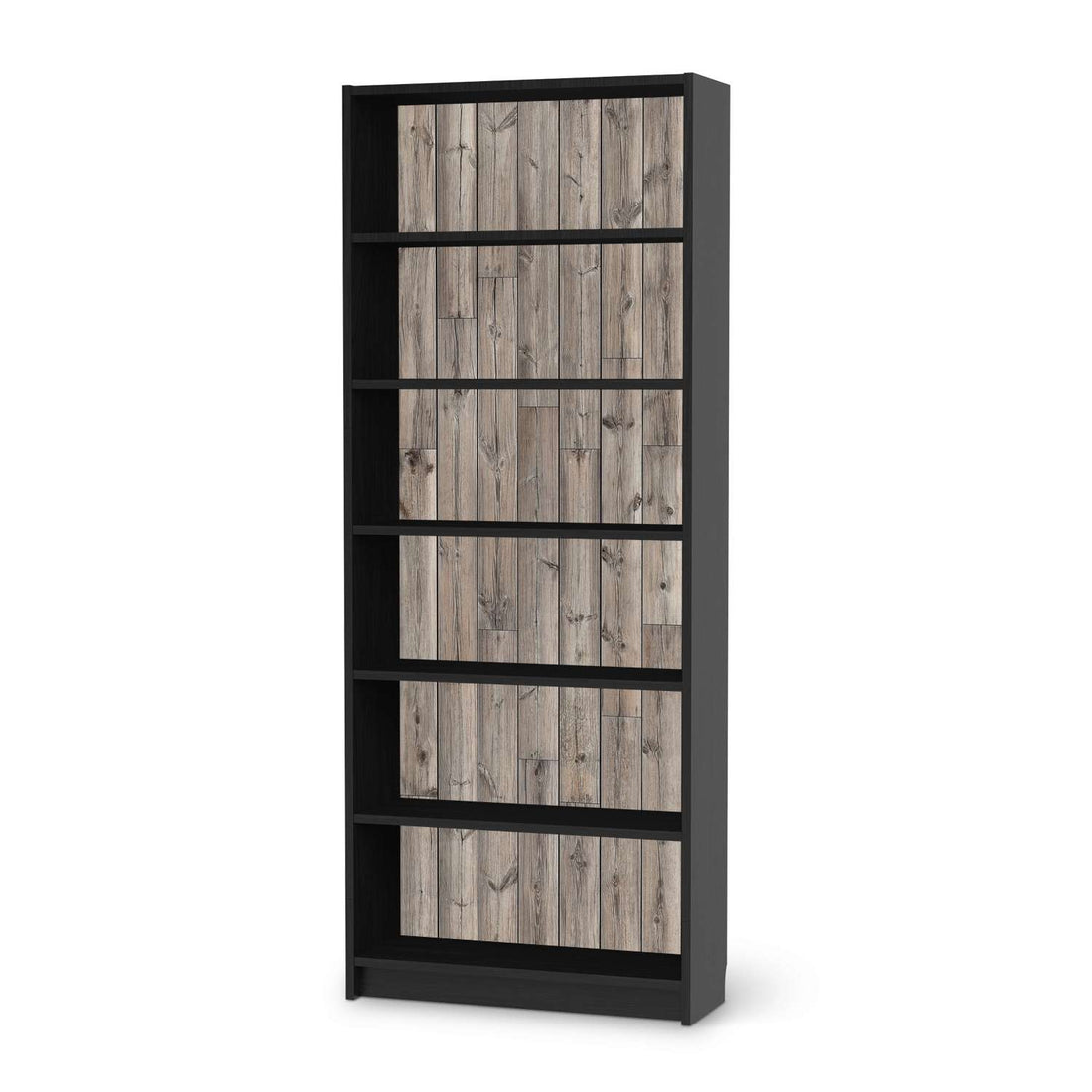 Klebefolie Dark washed - IKEA Billy Regal 6 Fächer - schwarz