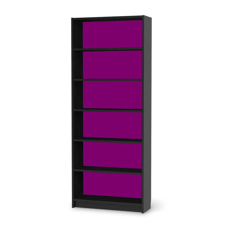 Klebefolie Flieder Dark - IKEA Billy Regal 6 Fächer - schwarz