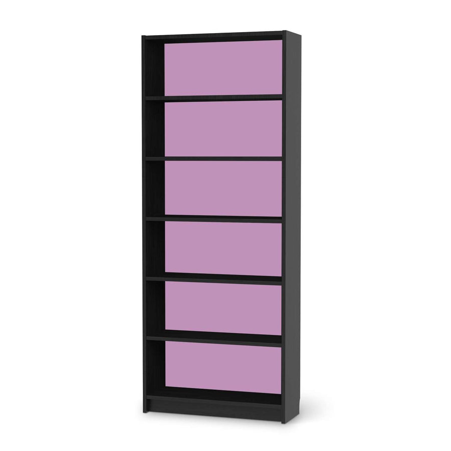 Klebefolie Flieder Light - IKEA Billy Regal 6 Fächer - schwarz