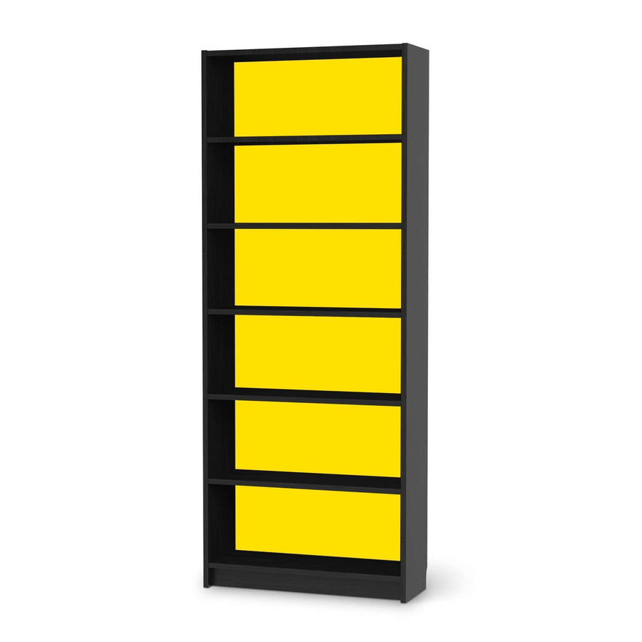 Klebefolie Gelb Dark - IKEA Billy Regal 6 Fächer - schwarz