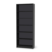 Klebefolie Grau Dark - IKEA Billy Regal 6 Fächer - schwarz