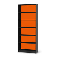 Klebefolie Orange Dark - IKEA Billy Regal 6 Fächer - schwarz